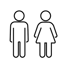 Female Bathroom Sign Abstract Symbols
