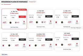 act fibernet plans 2022 best act