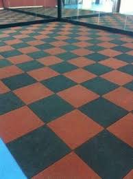 Black Puzzle Rubber Floor Mats For