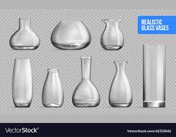 Glass Vase Mockup Transpa Set
