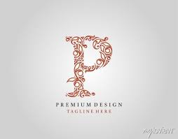 Letter P Luxury Logo Icon Elegant
