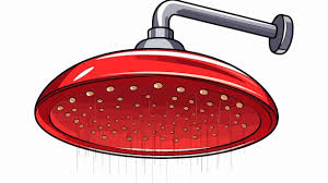 Page 4 Shower Head With Water Vectors