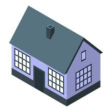 Small House Icon Isometric Of Small