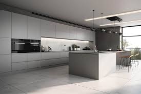 Modern Dark Grey Kitchen Cabinets Grey