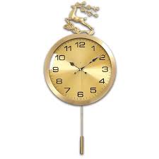 Cubilan Gold Rustic Pendulum Clock