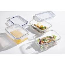 Airtight Glass Food Containers With