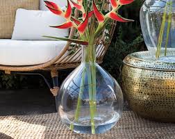 Olive Jar Glass Vase Floor Vase