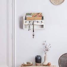 Key Holder For Wall With 5 Key Hooks