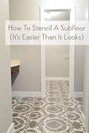 How To Stencil A Floor Young House Love