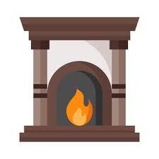 Page 2 Stone Fireplace Vector Art
