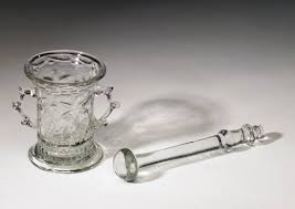 Glass Pestle And Mortar Europe 1601