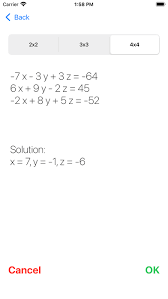Systems Of Equations For Iphone App
