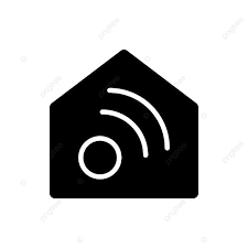 Smart Home App Black Glyph Icon