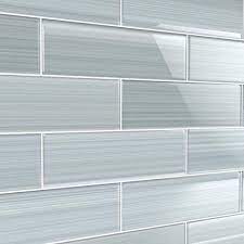 Bodesi Vesper 3 In X 12 In Glass Tile For Kitchen Backsplash And Showers 10 Sq Ft Per Box Glossy