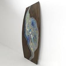 Metal Stratum Wall Sculpture By Curtis