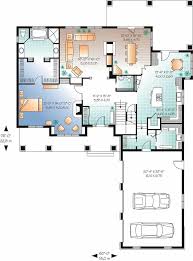 L Shaped Home Plan 4 Bedrms 3 5