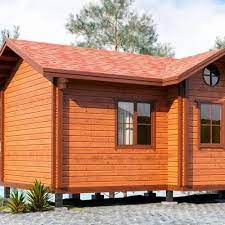 Prefab Pine Wood Log Cabins