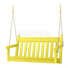 Yellow Porch Swing Vector Graphic