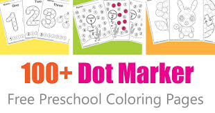 100 Free Dot Marker Coloring Pages
