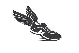 Shoes Wings Icon Logo Vector Graphic By