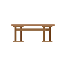 Table Desk Icon Flat Vector Round