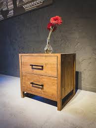 Narrow Wooden Bedside Table Drawer