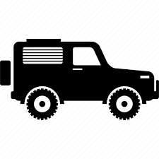 4wd 4x4 Car Jeep Icon On