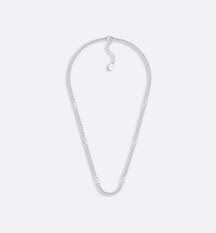 Cd Icon Thin Chain Link Necklace Silver