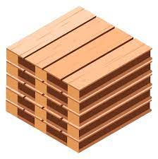 Wooden Pallet Stack Cargo Storage
