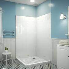 Glue Up Acrylic Corner Shower Backwalls