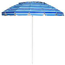 Wellfor 8 Ft Steel Tilt Beach Umbrella