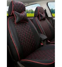 Vp1 Black Red Pu Leather Car Seat Cover