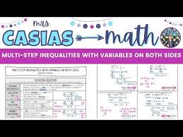 Solving Multi Step Inequalities With