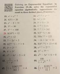 Exponential Equation In I Exercises