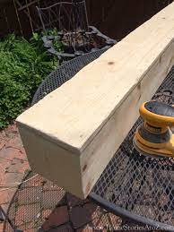 how to build a box beam mantel home