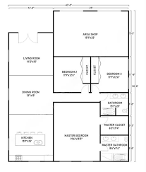 40x50 Barndominium Floor Plans Unique
