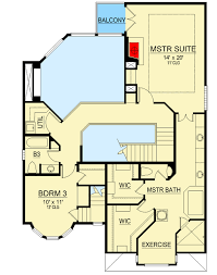 Two Story Spanish Style House Plan With