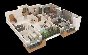 4 Bedroom Apartment House Plans