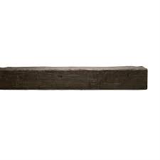 dark walnut modern faux wood beam