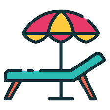 Lounger Good Ware Lineal Color Icon