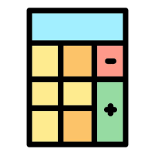 Algebra Calculator Icon Outline Algebra