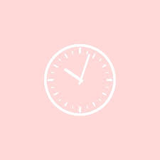 Clock Baby Pink Icon Ios App Icon