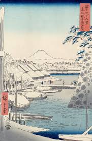 Hiroshige Riverbank At Sukiya In Edo
