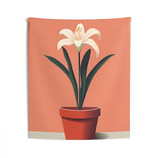 Lily Icon Indoor Wall Tapestry