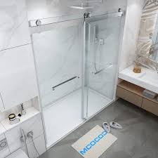 Double Sliding Frameless Shower Door