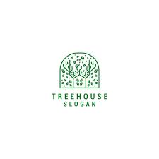 Tree House Logo Desing Icon Vector