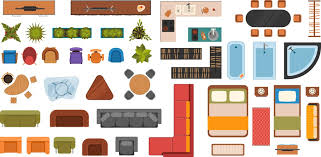 Living Room Top View Vector Images