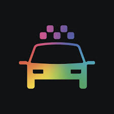 Taxi Cab Car Simple Icon Colorful Logo