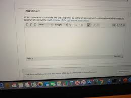 Solved Question 7 Write Statements To