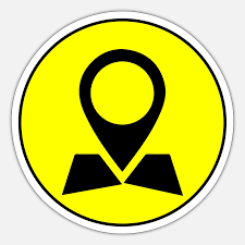 World Map Icon Symbol Sticker